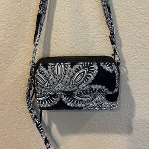 Vera Bradley Black & White Crossbody / Wallet